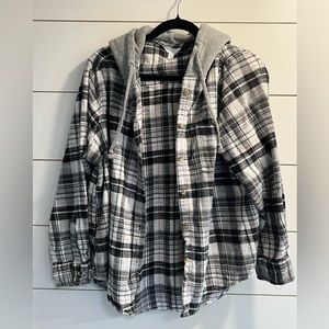 Hooded Flannel Shirt